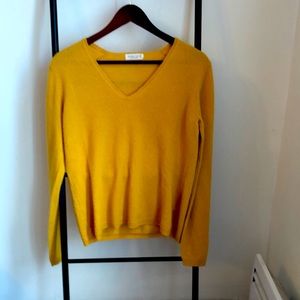 Pur Cachemire mustard sweater